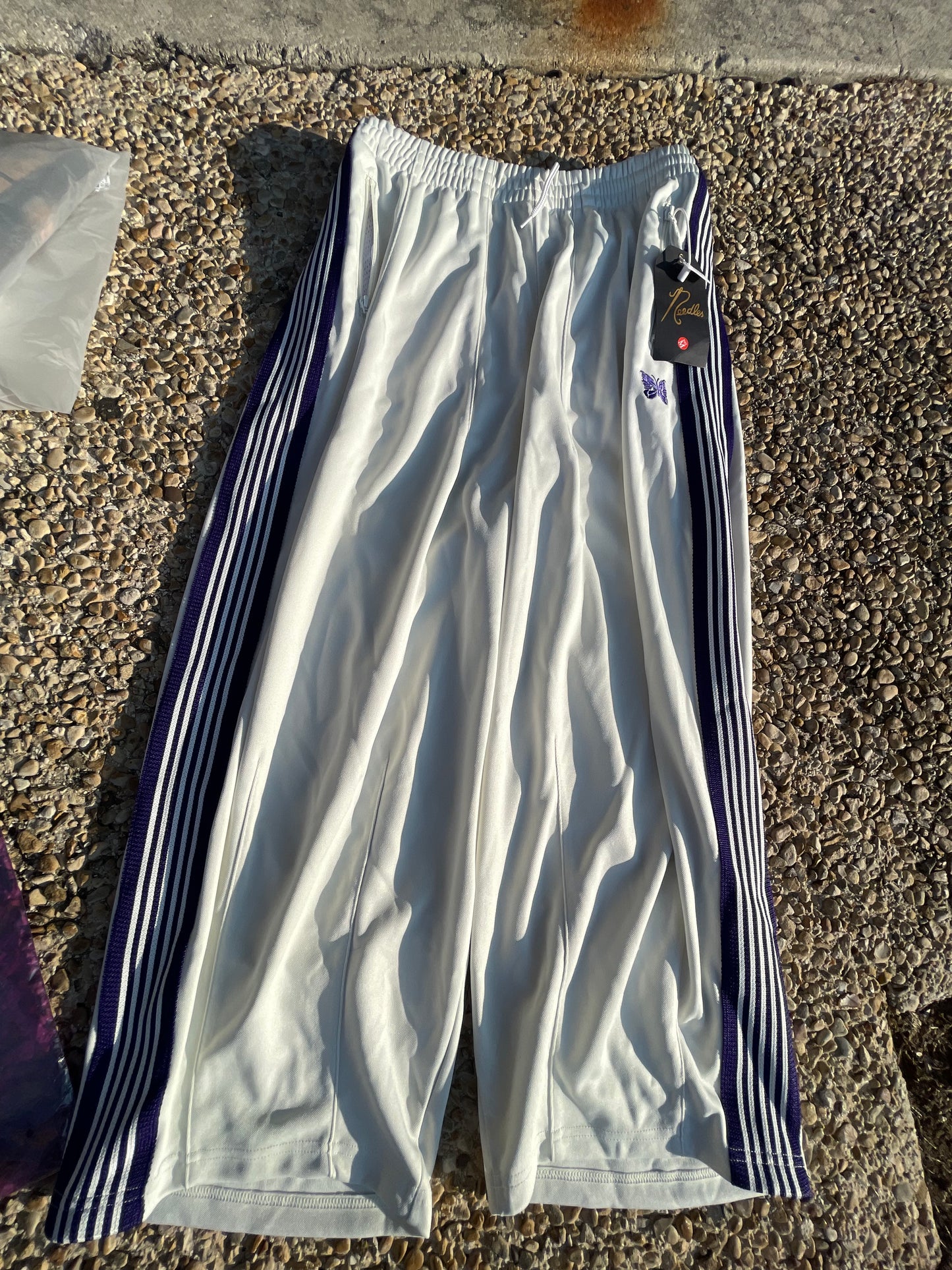 Japanese wide leg needle pants