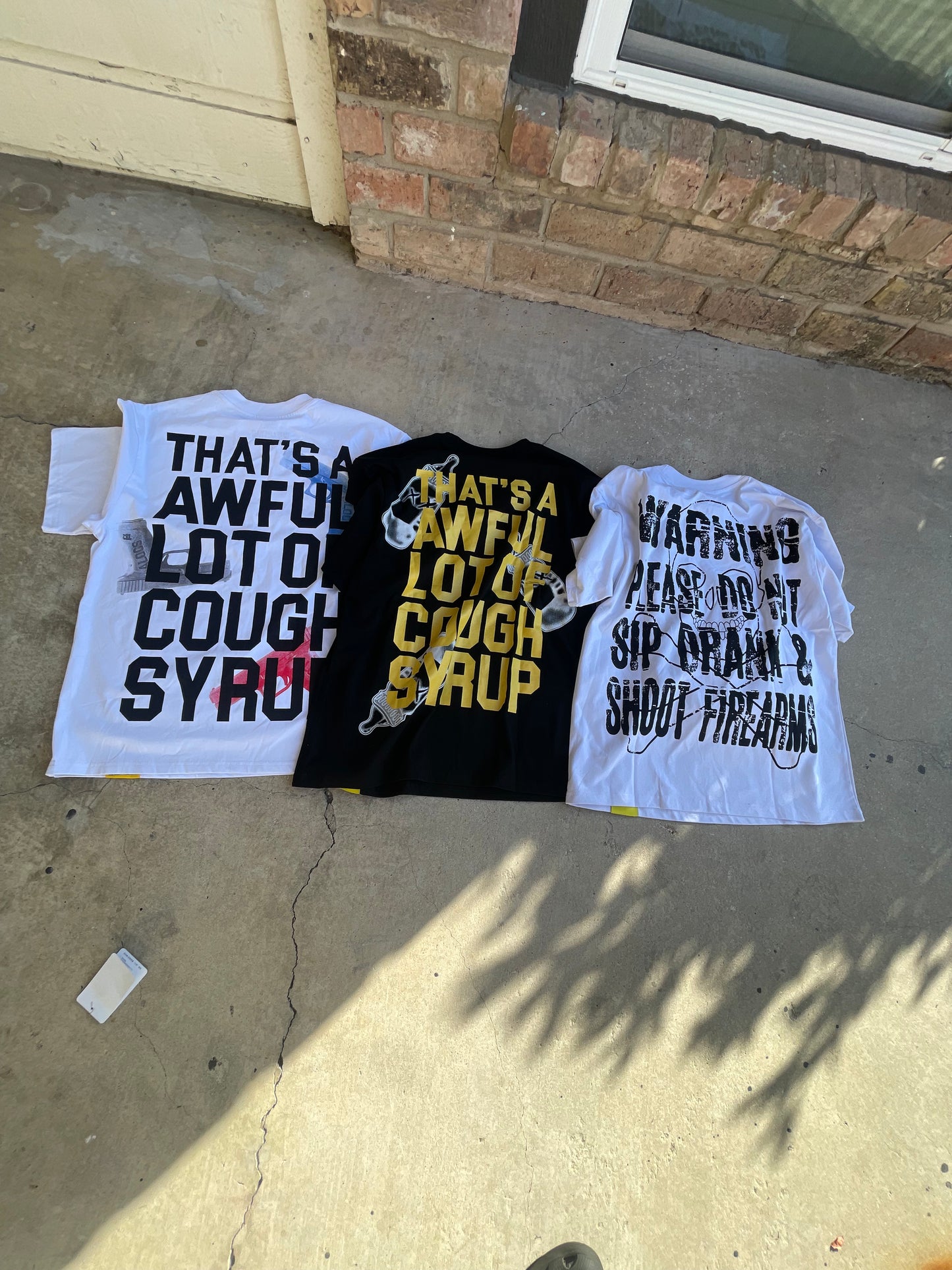Whole lot of cough syrup shirt bundle