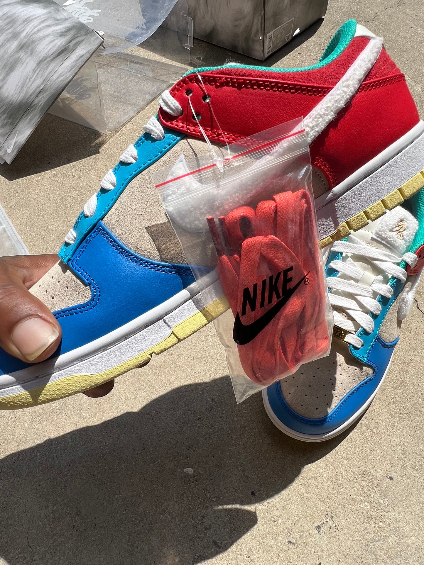 Stussy outfit with Beijing rabbit dunks