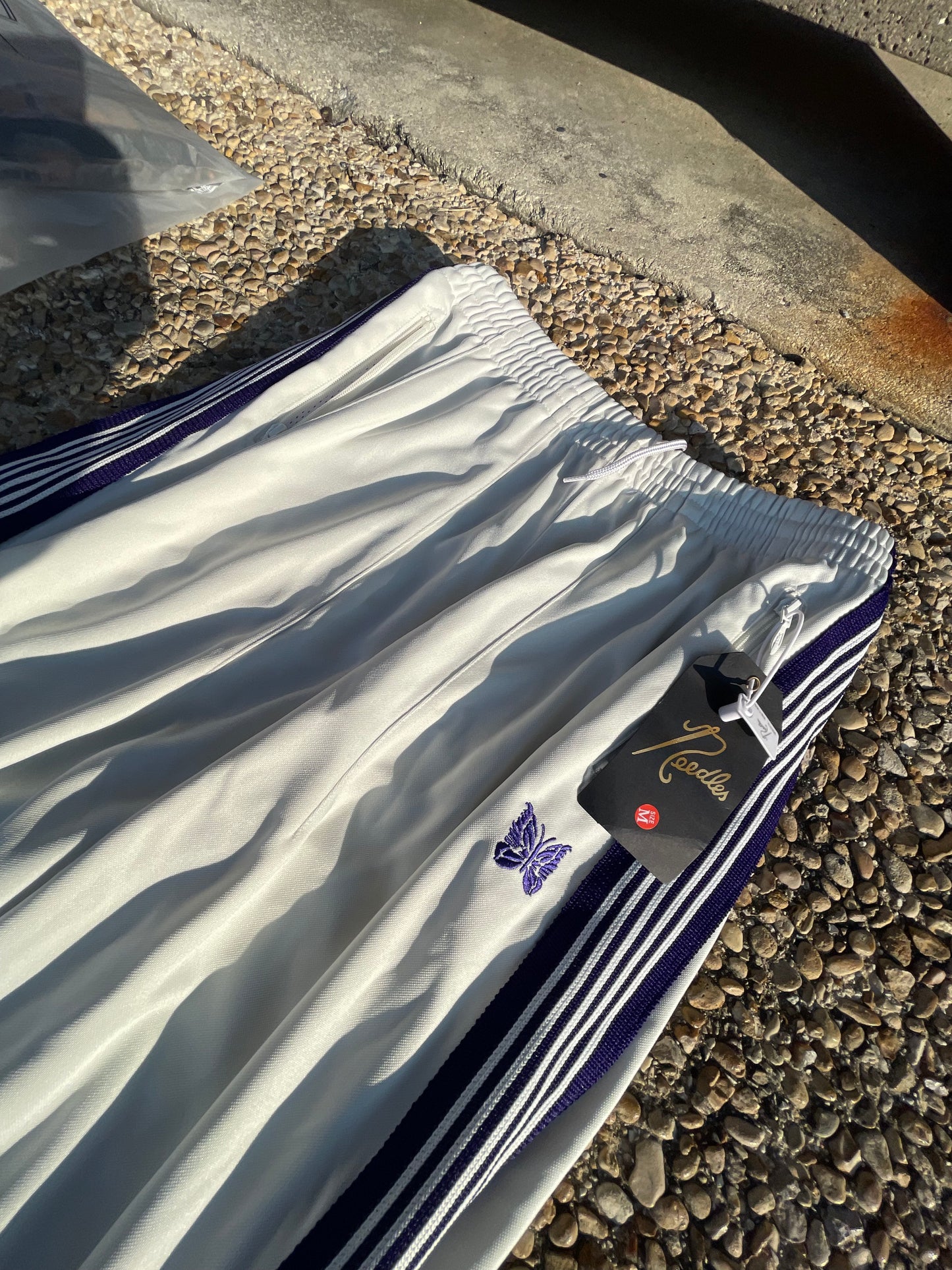 Japanese wide leg needle pants
