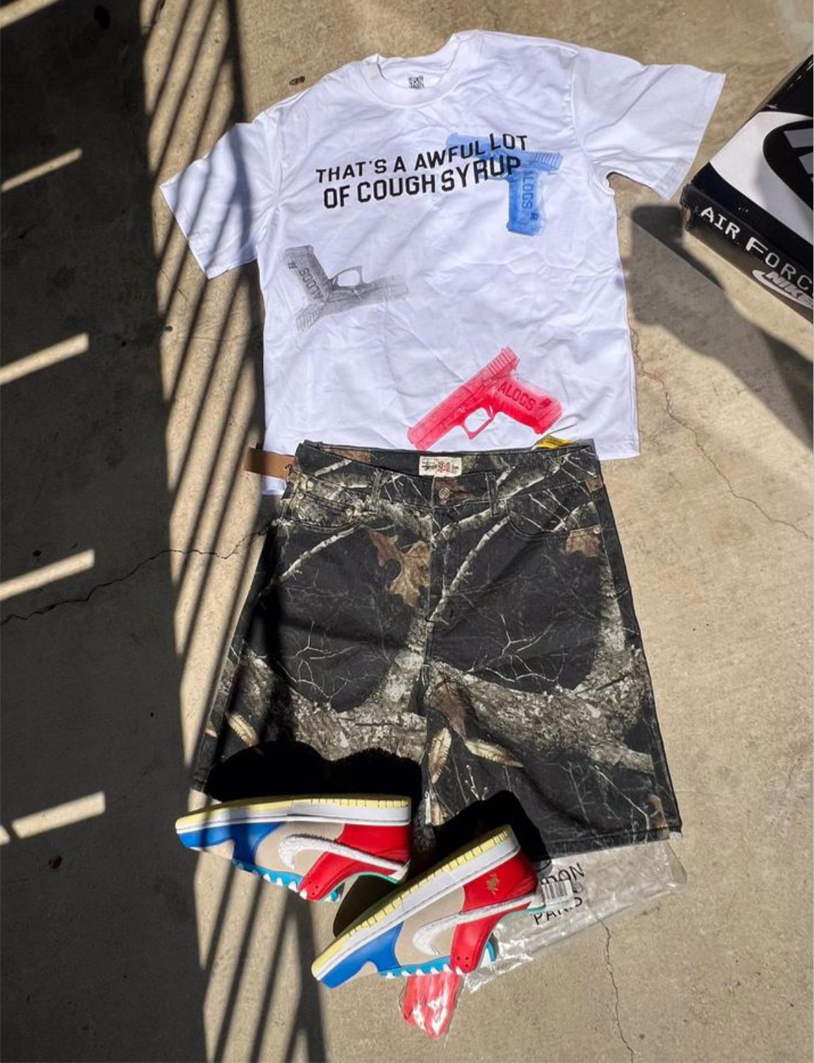 Stussy outfit with Beijing rabbit dunks