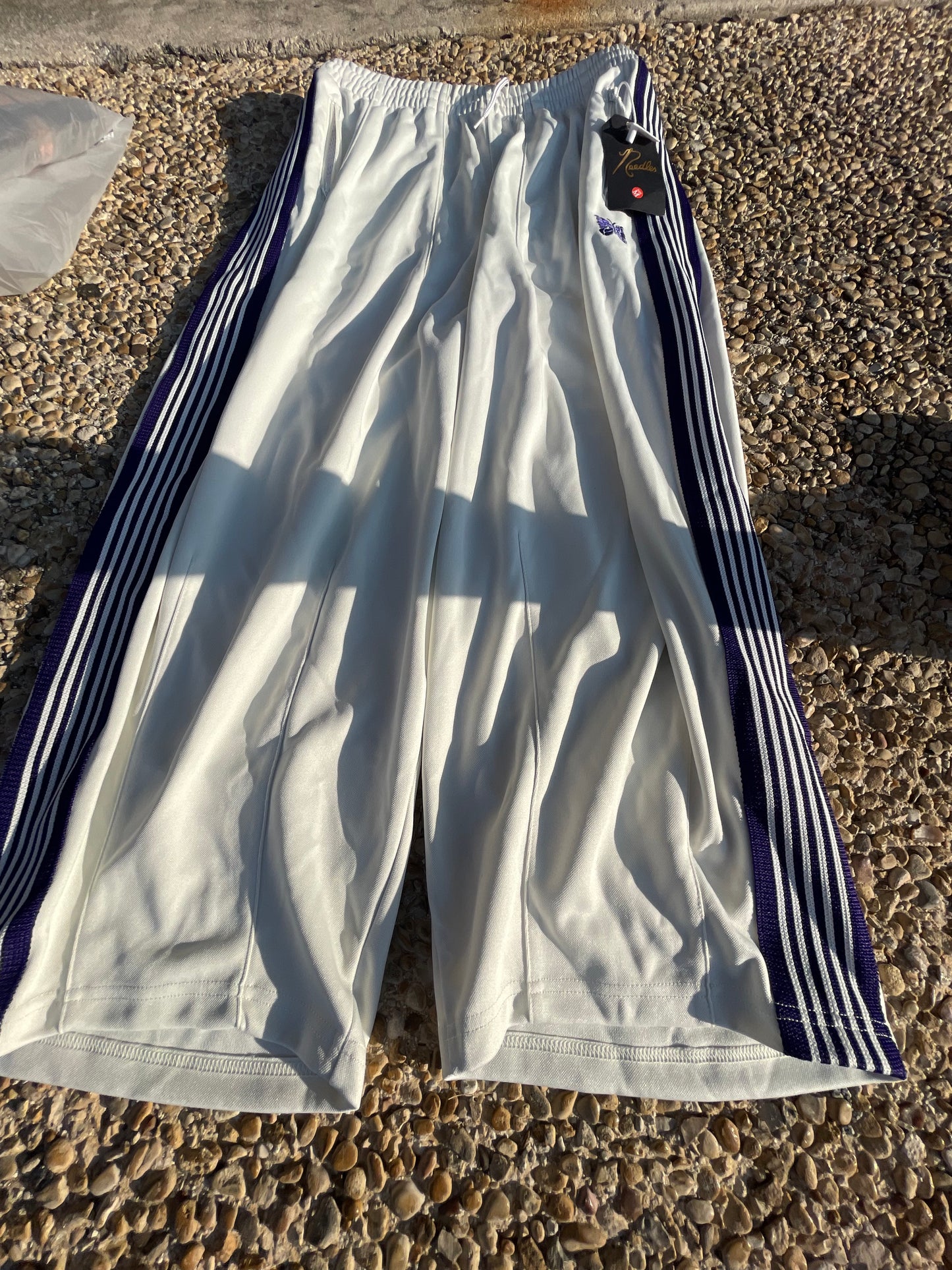 Japanese wide leg needle pants