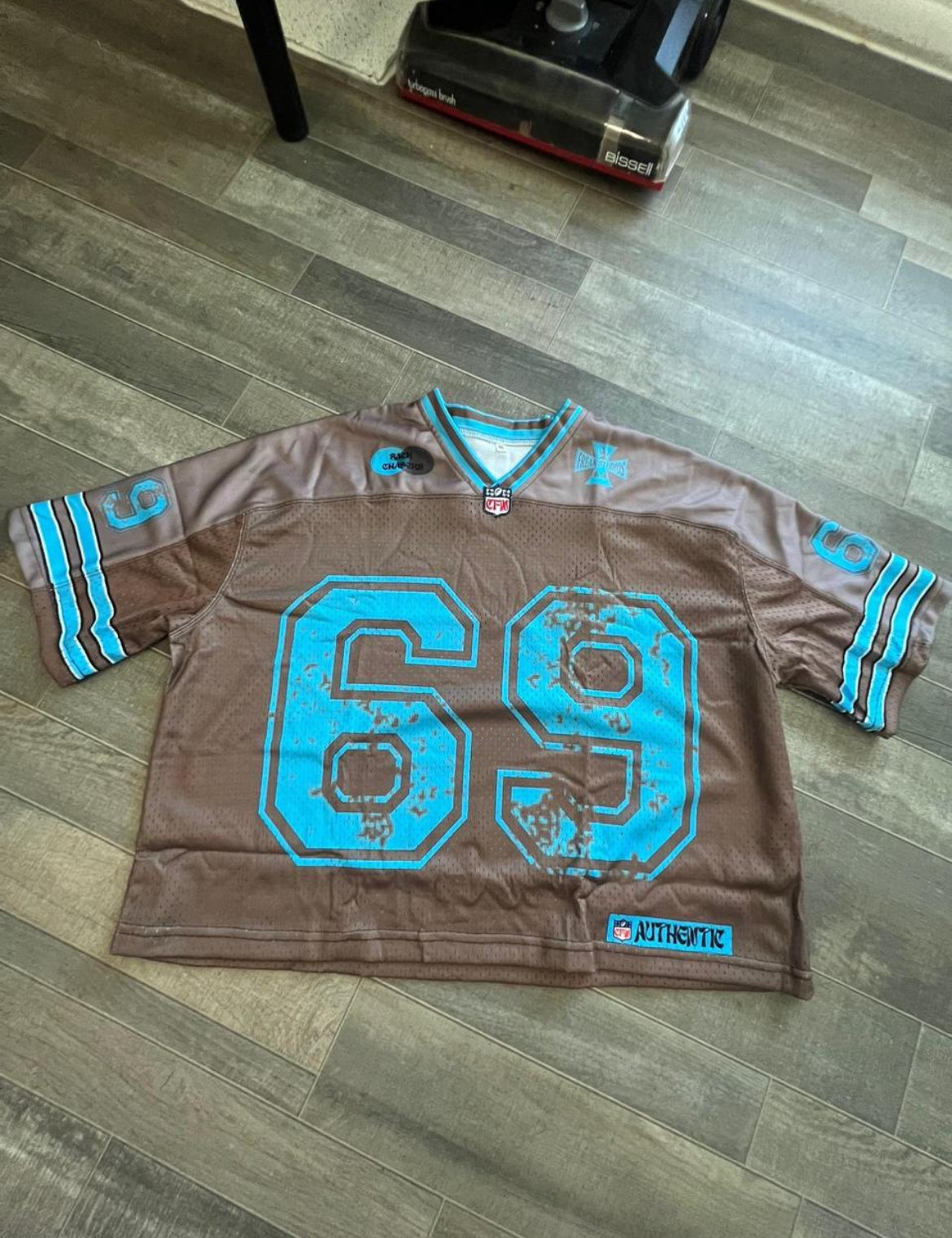 Sex department football jersey